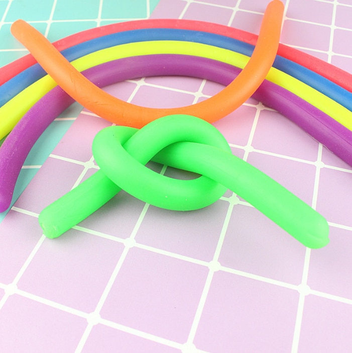 Hand hyperflexion stretchig antistress skämt nudlar rep leksak anti stress leksaker string fidget autism ventil leksaker wyq