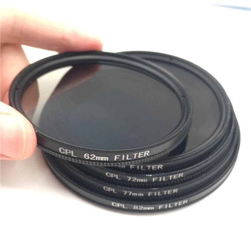 Cpl Circulaire Polarisator Camera Filter Voor Canon Nikon Dslr Camera Lens 52Mm/55/58/62/67/72/77/82Mm