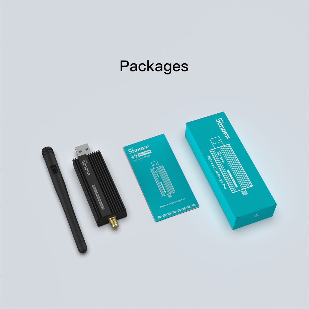 SONOFF ZBDongle Zigbee 3.0 USB Gateway ZBDongle Plus Universal via ZHA or Zigbee2MQTT Support ZBMINIL2 SNZB Sensor eWeLink APP