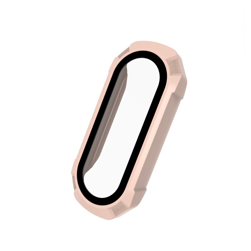 Funda protectora de pantalla para Xiaomi Mi band 5, 6 y 4, funda protectora de cobertura completa, accesorios para Mi band 6 y 4: pink