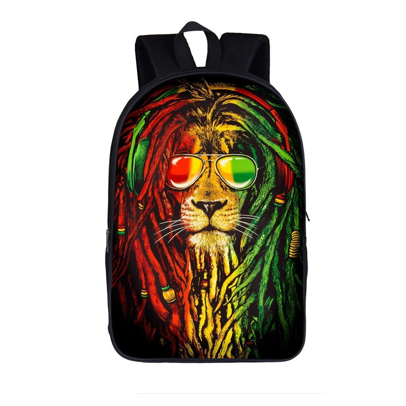 Animal LION Backpacks Women Men's Rucksack Children School Bags For Teenage boys girls Student daypack Kids Bagpack Bookbag: 16afr70