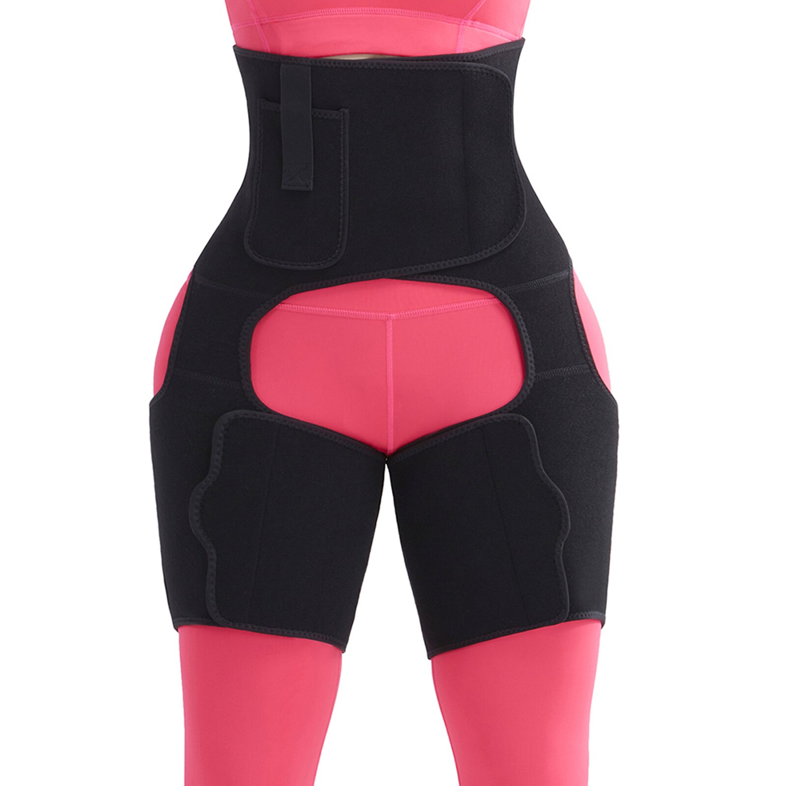 Mallas deportivas de cintura alta para mujer, Leggings con cinturón, levantamiento de cadera, accesorios de equipo de Fitness