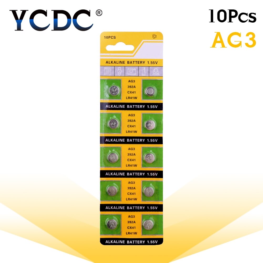 AG0 AG1 AG2 AG3 AG5 Pro Watch Battery 10 Pcs 1.55V AG4 ag4 377a 377 lr626 sr626sw sr66 lr66 Alkaline Batteries Button Cell Coin: AG3