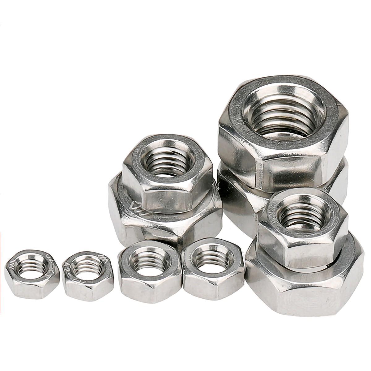 M3/M4/M5/M6/M8/M10/M12/M14/M16 Screw Bolt 316 Stainless Steel Hex Hexagon Nut