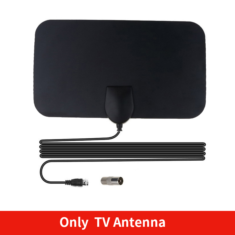 Kebidumei-antena de TV Digital 4K 25DB HD, receptor de señal de TV para el hogar, potenciador de 50 millas, plano HD aéreo para interior activo: Only Antenna