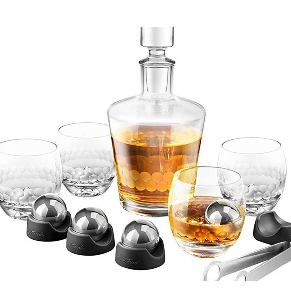 Runde isterninger i rustfrit stål genanvendelige metal kølesten med whisky holde kold bar ktv magi forsyninger  #4 j 05