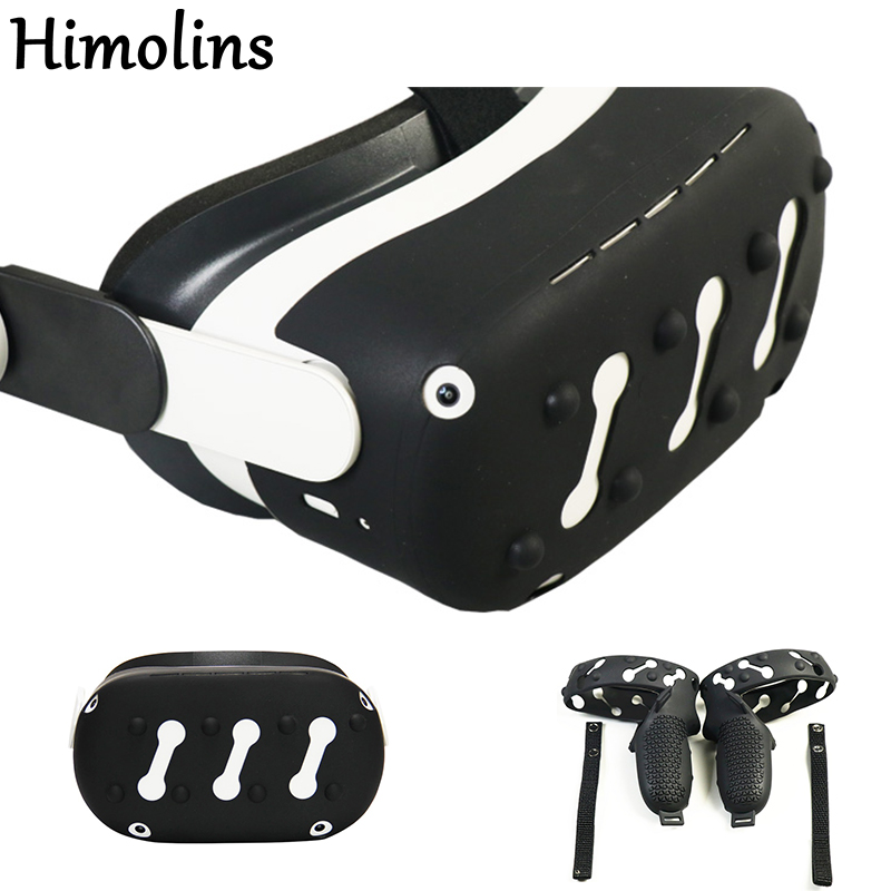 Himolins VR Accessories Protection Case Have Helmet Protective Front Cover and VR Touch Controller Shell for Oculus Quest 2