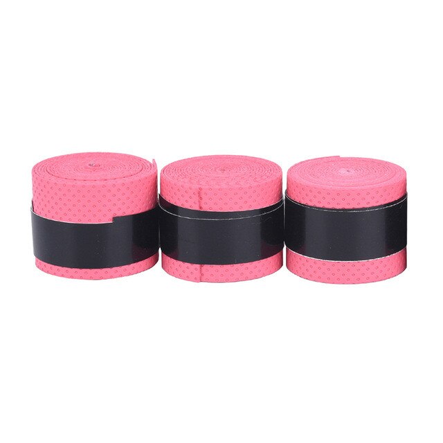 1/3PC Sec Raquette de Tennis Grip anti-dérapant Sueur Absorbé Enveloppe Robinets Badminton Poignées Raquette Vibration Surgrip Bandeau Sport: RED 3PCS