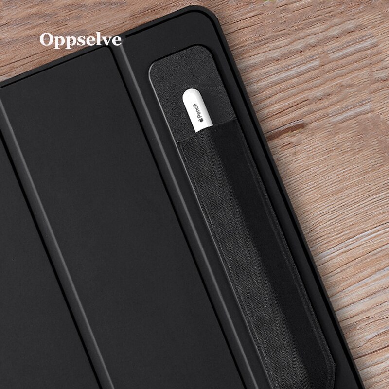 Oppselve-funda adhesiva suave de PU para tableta, Portalápices para iPad, funda protectora completa, funda duradera, accesorios para tableta