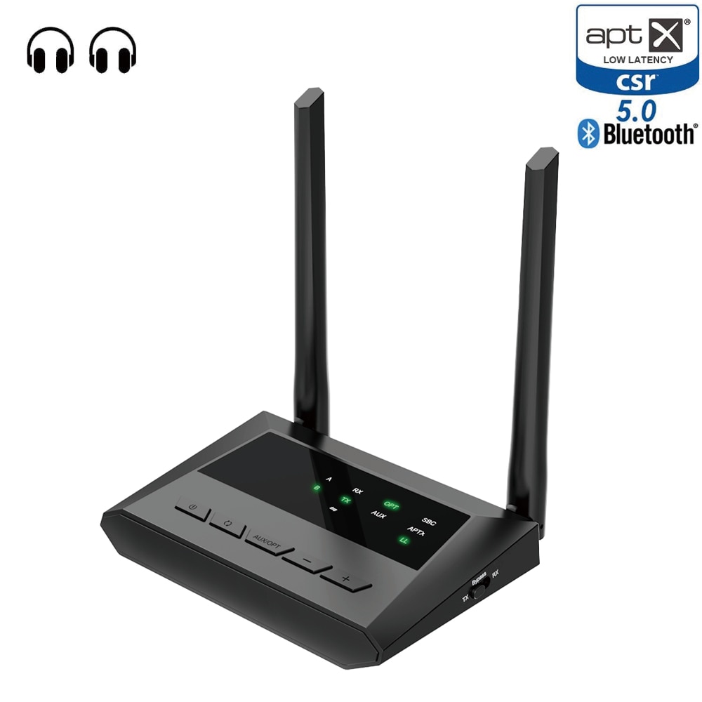 Bluetooth 5.0 Aptx LL Low Latency Optical SPDIF Toslink RCA Aux 3.5mm Transmitter Receiver Wireless A2DP Audio Music TV Adapter