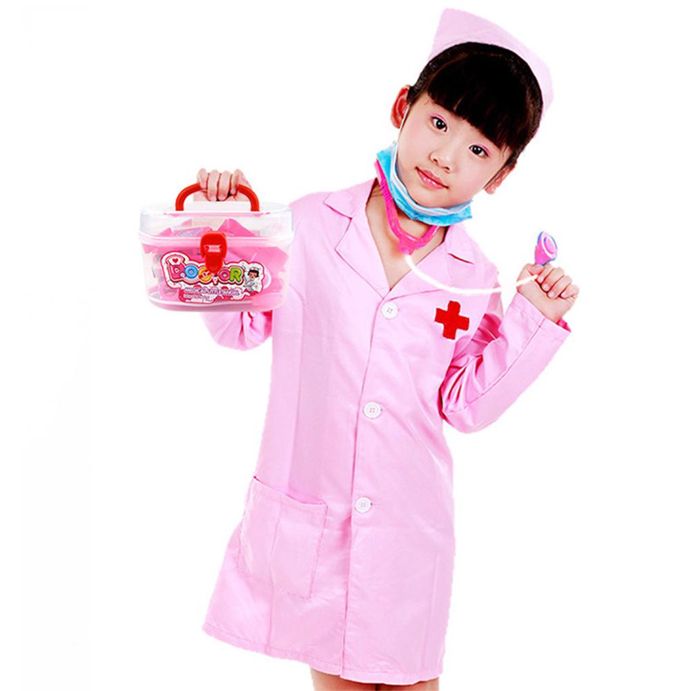20 piezas, juego de simulación de Doctor para niños, estetoscopio de inyección, Kit médico, caja de medicina