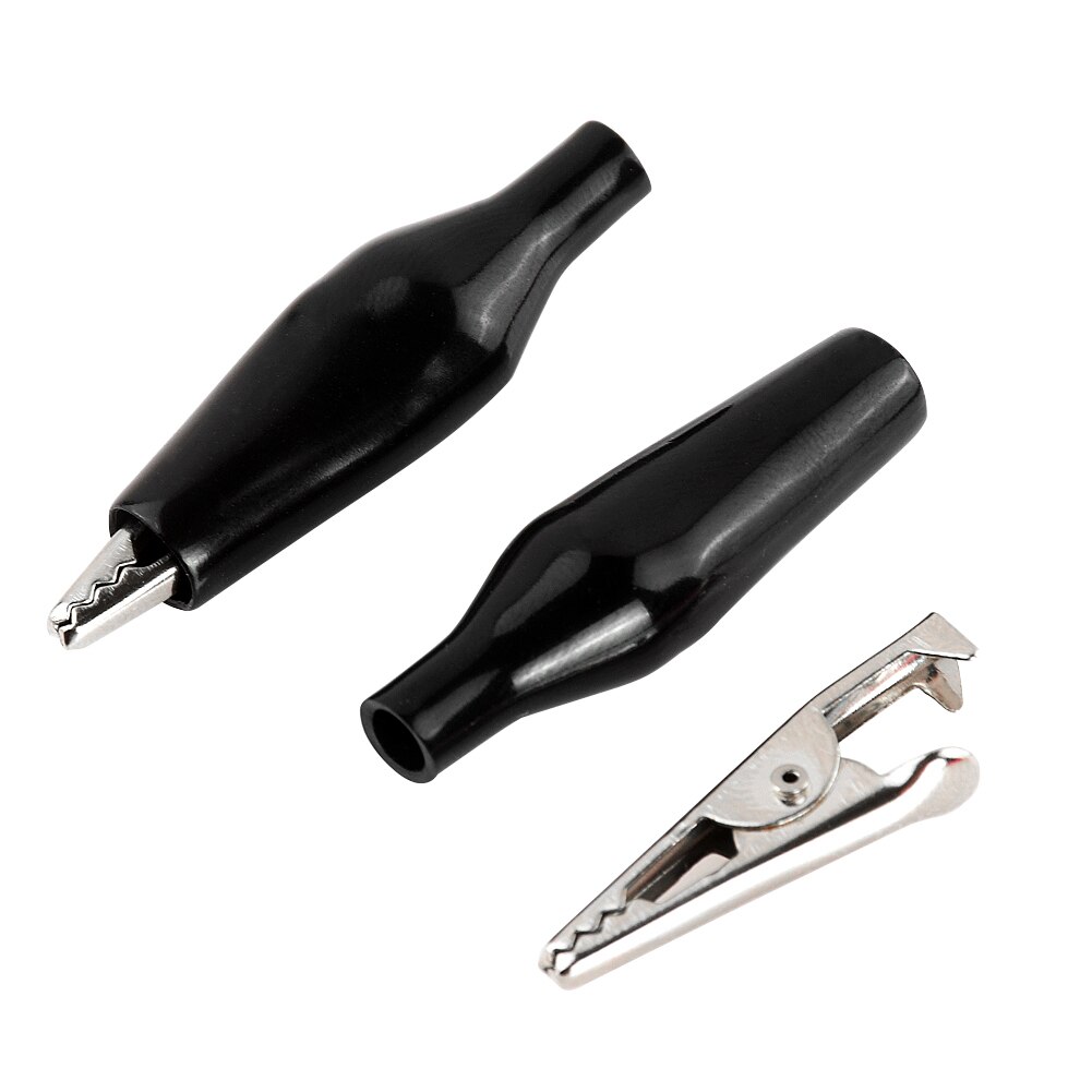 Pinza de cocodrilo eléctrica de 20 piezas, pinza de prueba de cocodrilo de 27mm, 38mm, 44mm, pinza de cocodrilo eléctrica de Metal