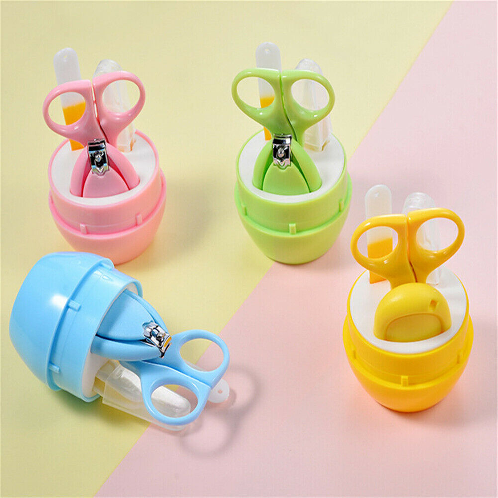 4Pcs Nail Care Baby Nagelvijl Veilig Baby Nagelknipper Voor Pasgeboren Kids Solid Nail Clipper Nail Fileset Gezondheid care Accessoire