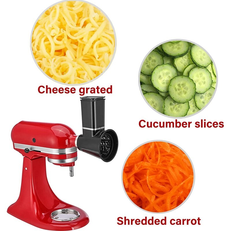 Vleesmolen-Opzetstuk voor KitchenAid Standmixer – Opzetstuk voor Keukenhulp met 4 Maalschijven, 2 Worstvulbuizen, 2 Maalmessen – Vleesmolenaccessoires voor KitchenAid van MMOBIEL
