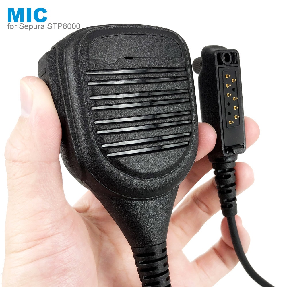 Ptt Speaker Mic Microfoon Voor Sepura STP8000 STP8030 STP8035 STP8038 STP8040 STP8080 Walkie Talkie IP45 Waterdicht