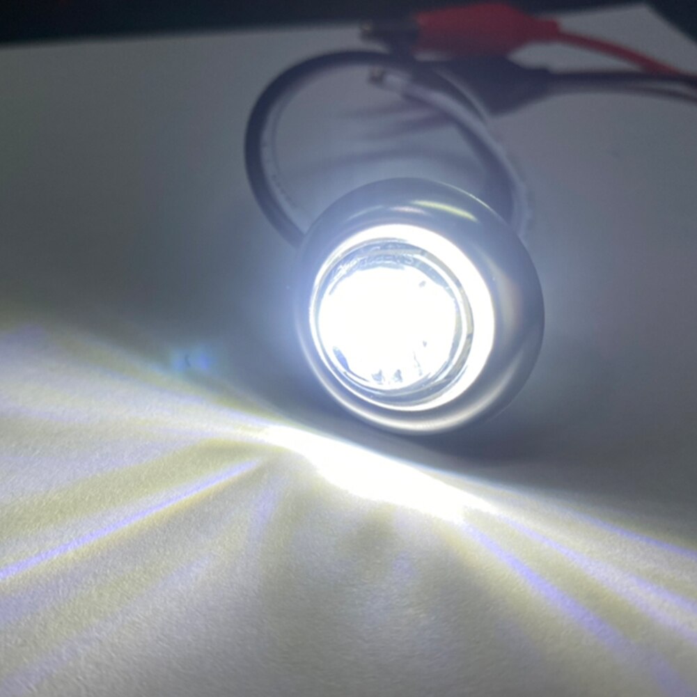 10 sztuk oświetlenie marynistyczne doprowadziło łódź lampka grzecznościowa 12V 3doprowadziło wodoodporna 3/4 "okrągłe oświetlenie wnętrza łodzi nawigacji ciężarówka boczne światła sygnalizacyjne