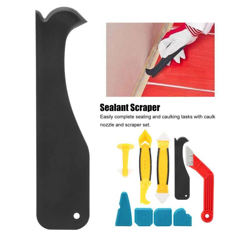 9pc Portable Silicone Sealant Spatula Scraper set with Multi-Function Sealant Spatulas Multi-Function Scraper Caulk Nozzle