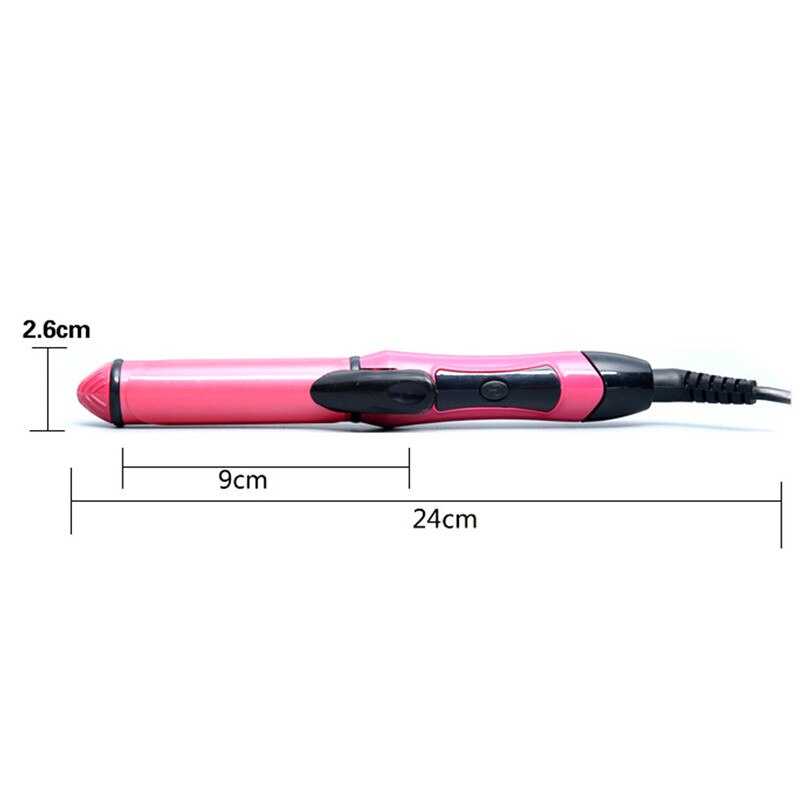 2 in 1 Pink Electric Straightening Iron & Curling Iron Hair Curler Hair Straightener Flat Irons Ceramic