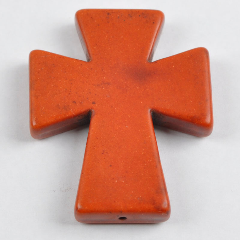 Pendentif croix Turquoise 50x40MM, bijoux pour femme, , perle ample, S009-S018: Pistolet noir plaqué