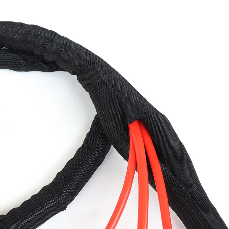 Dia 5Mm Pet Self-Close Uitbreidbaar Gevlochten Mouw Flexibele Geïsoleerde Pijp Slang Buis Draad Wrap Splitter Nylon Protector harnas