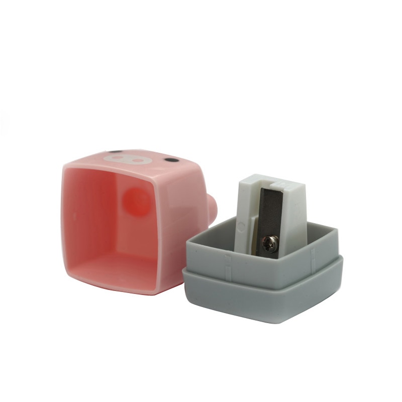 1 Uds. Mini Sacapuntas de material escolar lápiz de dibujo de caramelo Kawaii bonito estándar de material escolar lápiz para niños y niñas papelería