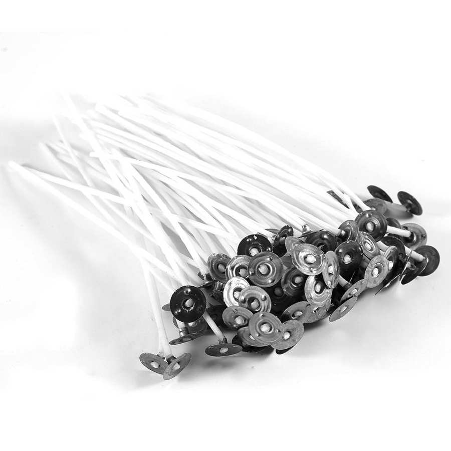 Låg rök ljus veke ljus gör kit bomull ljus vekar ljus vekar för diy ljus att göra ljus: 12cm