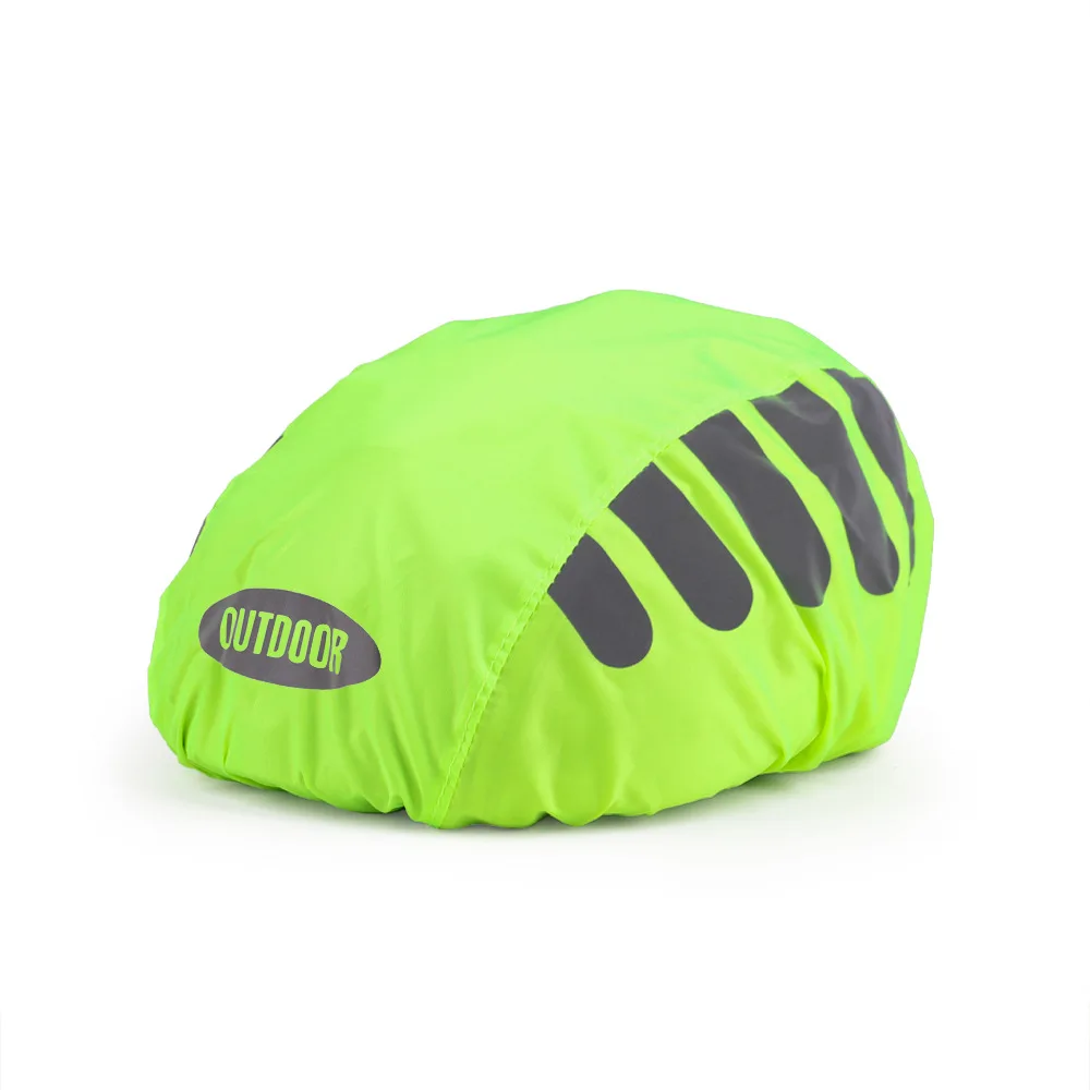 Cubierta impermeable para casco de bicicleta con tira reflectante, gorra para ciclismo de montaña y carretera, cubierta para lluvia, cubierta protectora de tela Oxford: Morado