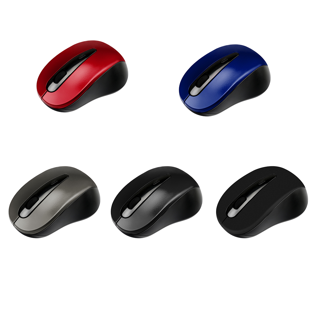 2.4GHz Wireless Mouse 1600DPI Optical Computer Cordless Office Mice with USB Receiver