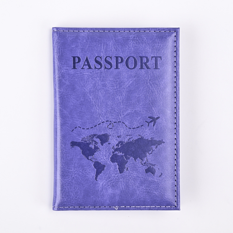 Porta pasaporte de PU colorido, fundas para pasaporte, funda protectora para pasaporte de viaje, tarjetero de identificación, accesorios de viaje: Transparente