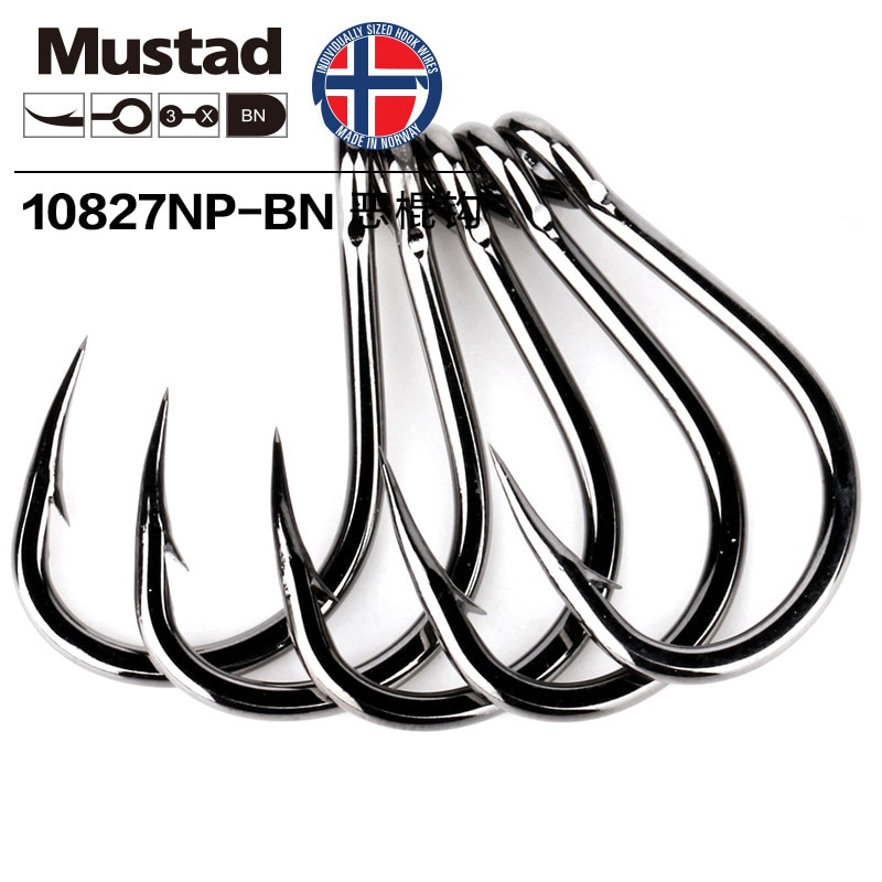 Mustad norge opprinnelse havfiskekrok superkraft stor størrelse sirkel fiskekroker ,1#-12/0#,10827np- mrd