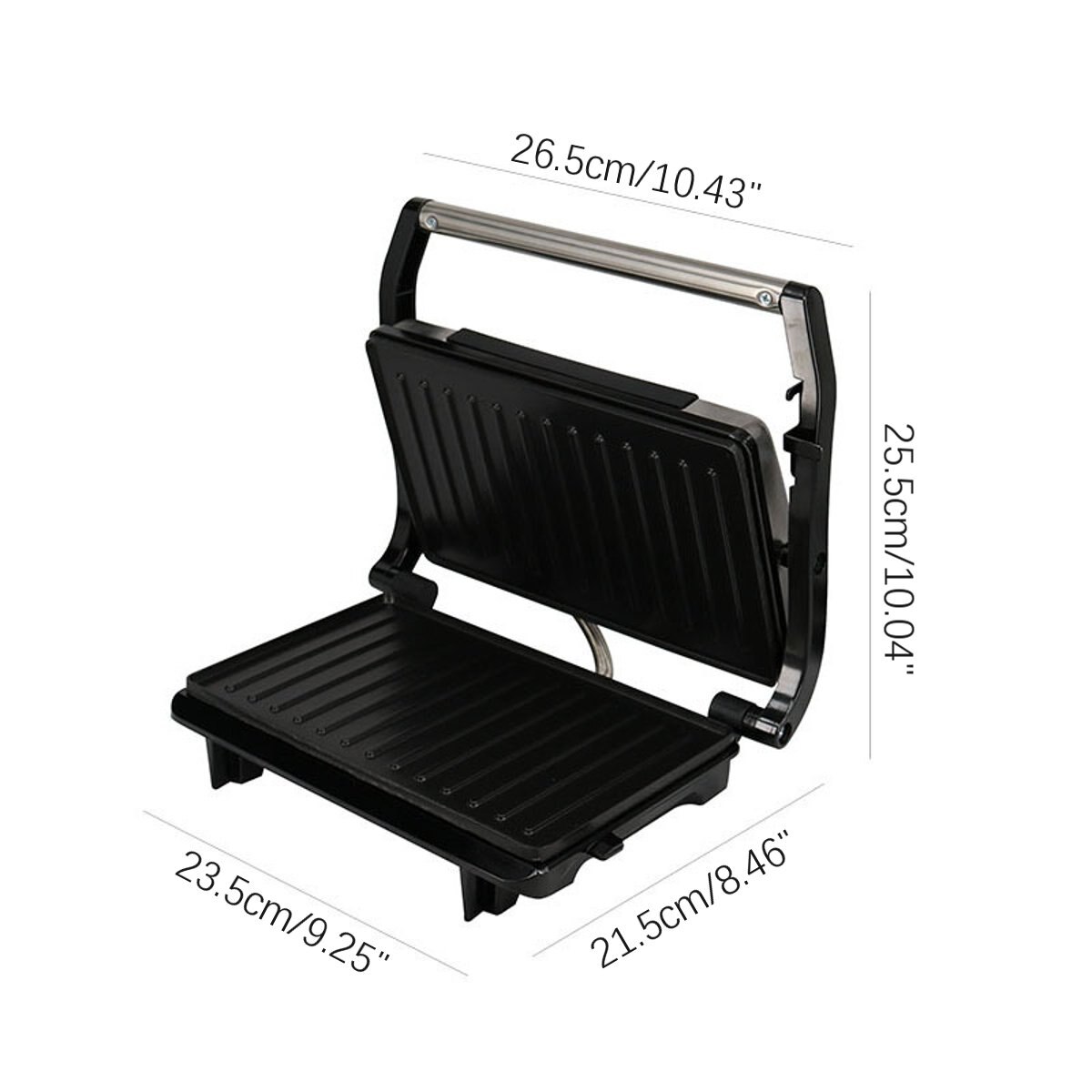 Elétrica sanduíche steak maker dupla torrada grill pan não vara waffle torradeira bolo máquina de café da manhã cozinha ferramentas 750w 220v-240v