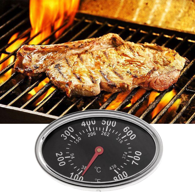 800 ℉ oval bbq pit smoker grill termometer ratt temperaturmätare ersättning  a0nc