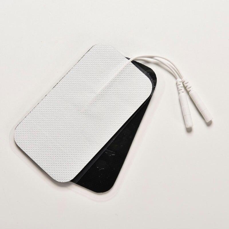 2/10Pcs Massage Elektroden Voor Ems Tens Machine Massager 5 Stijlen Lange Levensduur Head Elektrode Lood draden Kabel Therapie Machine: 2pcs 9x5cm