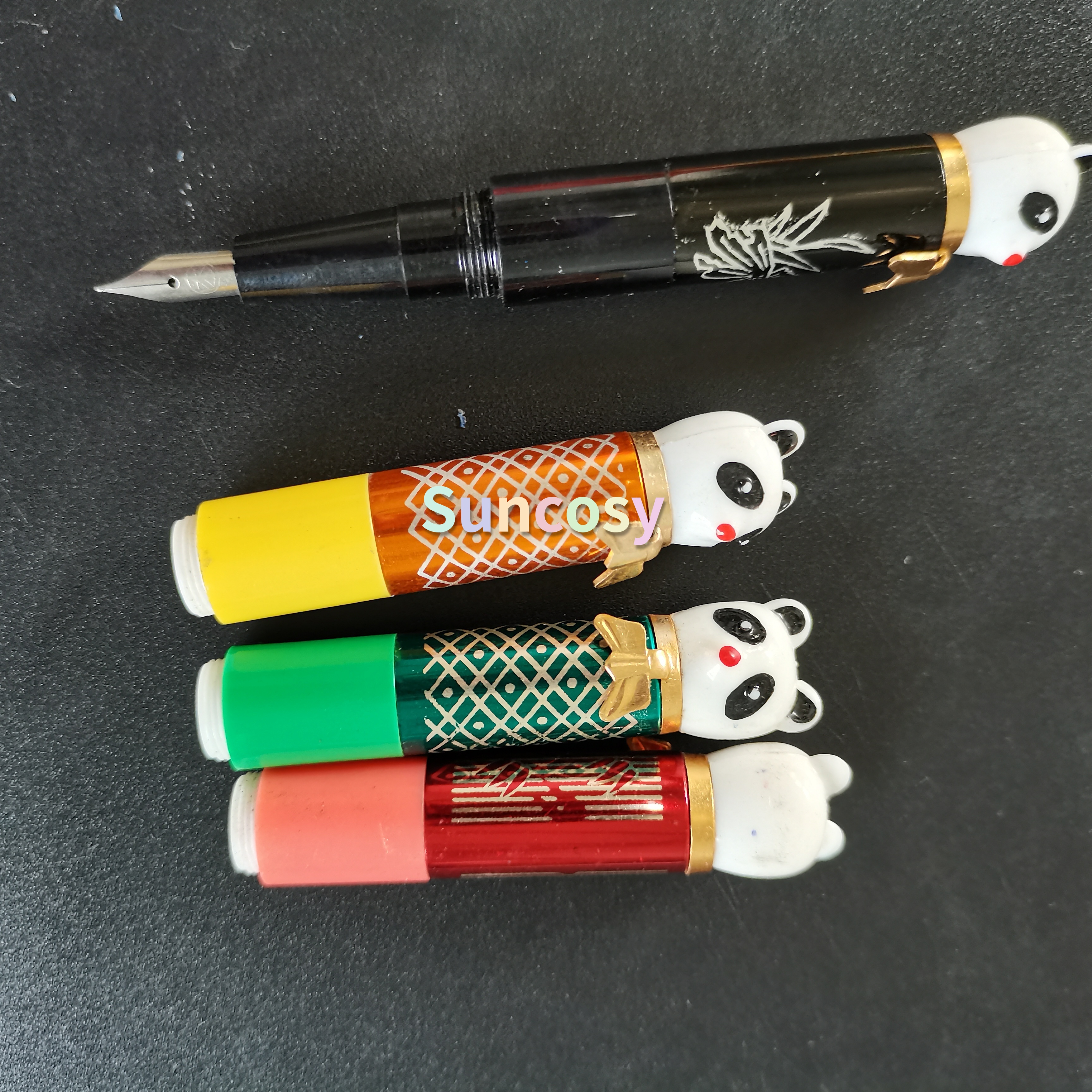 China In The 1980 S Collection Stationery Iridium Fountain Pen The Panda Pen Short Small,Toy Pen Nostalgic Student Pen