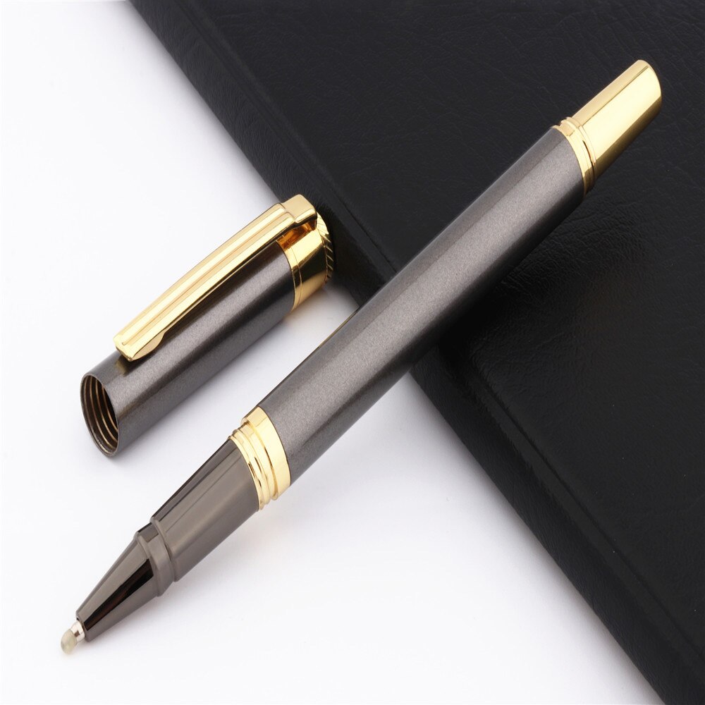 3037 Colour Business office Rollerball Pen School student stationery Supplies Ball point Pens Spiral interface: Gray