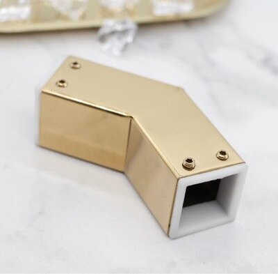 304 Edelstahl Glas Rohr Armaturen Stecker Stange Hängen Ordner Glas Befestigung Schellen Dusche Stange Schlecht Zubehör 25mm: Gold 135d Verbinder