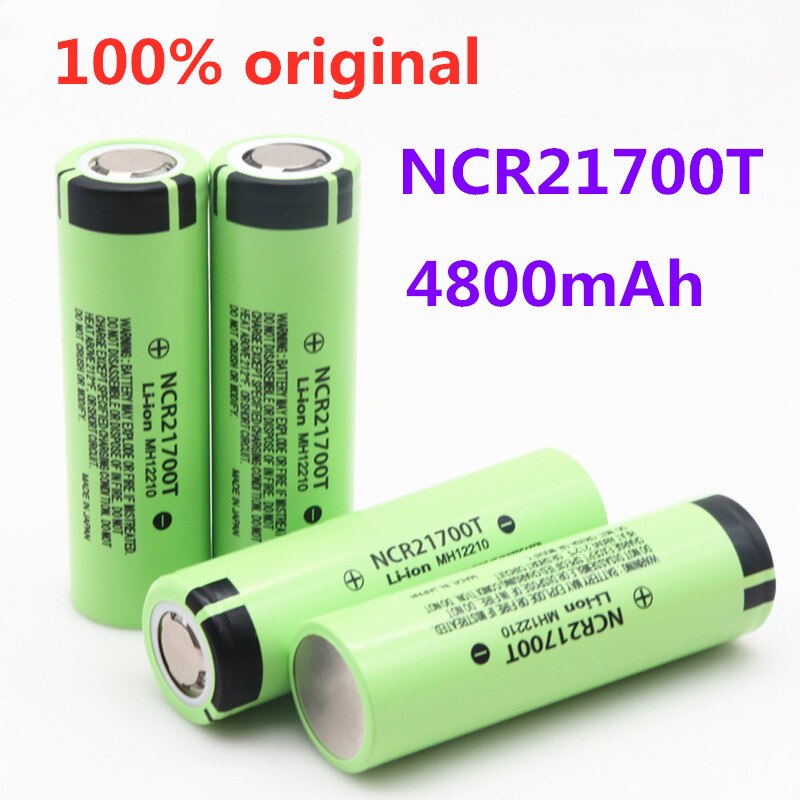 original 21700 NCR21700T lithium rechargeable battery 4800mAh 3.7 V 40A high-discharge battery high-drain Li-ion battery