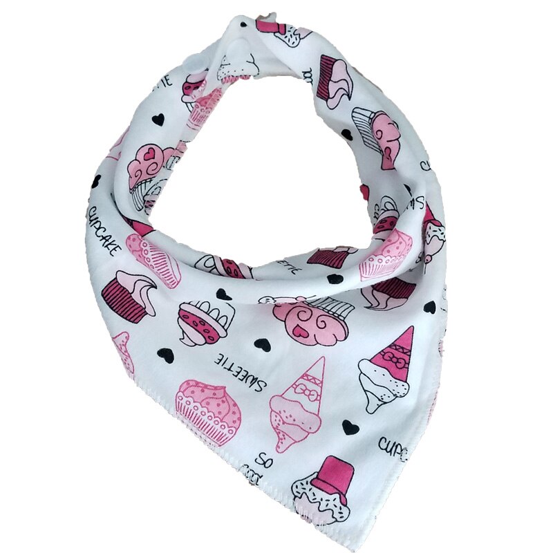 Baby bibs triangle double layers cotton bib feeding Cartoon Character Print baby bandana bibs dribble bibs: 95