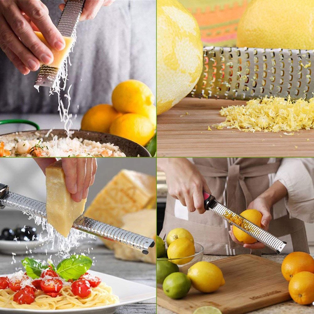 Pelador de limón, Chocolate, queso, rallador microplano de cítricos para el hogar, ajo, jengibre, patata, fruta, conveniente pelador utensilios de cocina