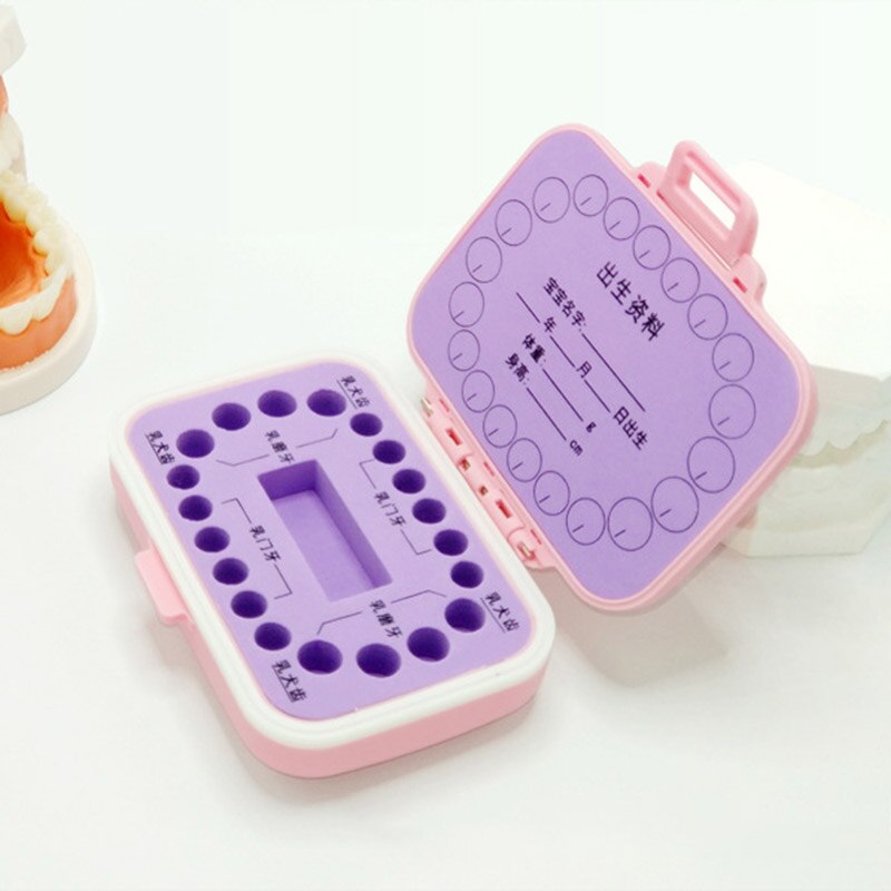 Dentes do bebê caixa de lembrança pp dente caixas de fadas caçoa o armazenamento do dente titular organizador bonito crianças dente fetal recipiente de cabelo