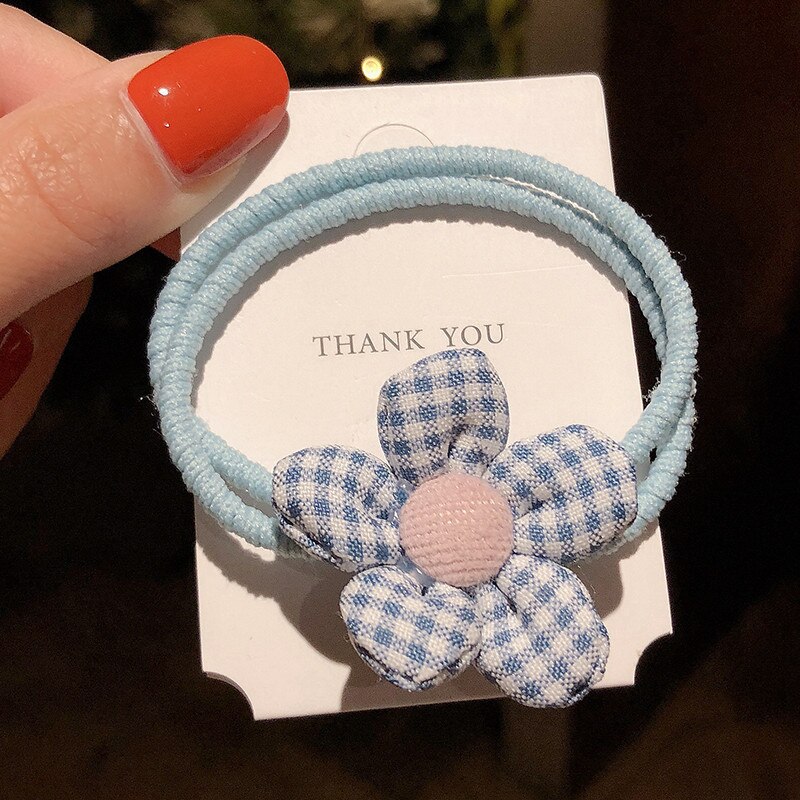 Baby Mädchen Elastische Haar Bands Kleine Blumen Haar Zubehör freundlicher Haar Tragen freundlicher Haar Ring Kopfschmuck Haar Styling Werkzeuge: 03