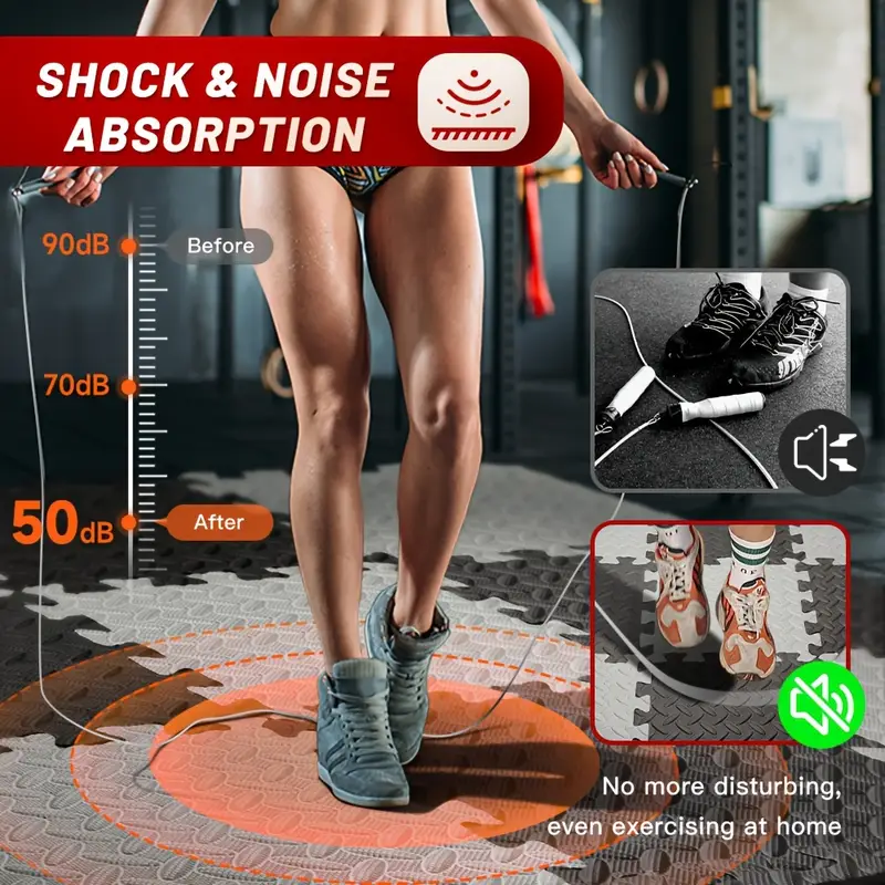Alfombra de Fitness EVA Puzzle 8/16/24, estera de juego de espuma entrelazada para bebé, alfombra de Fitness de costura suave impermeable antideslizante sin BPA