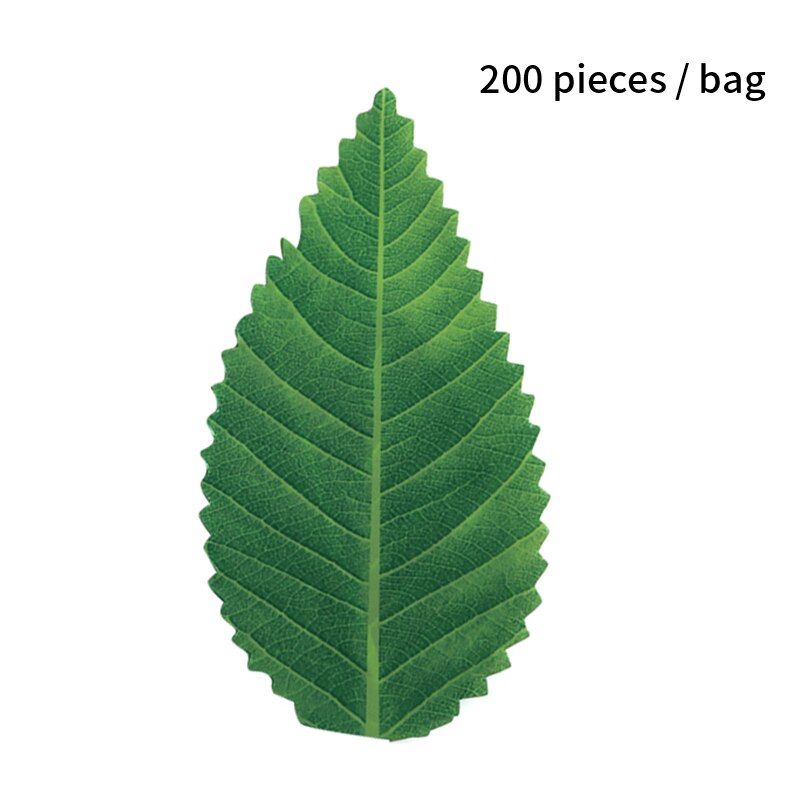200Pcs Sushi Blad Decoratie Voedsel Plastic Blad Groene Niet-toxisch Geurloos Japanse Sushi Decoratie Bladeren Sashimi
