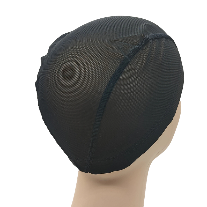 1PC Black Stretchable Breathable Mesh Dome Wig Cap Spandex Base for Wig Making