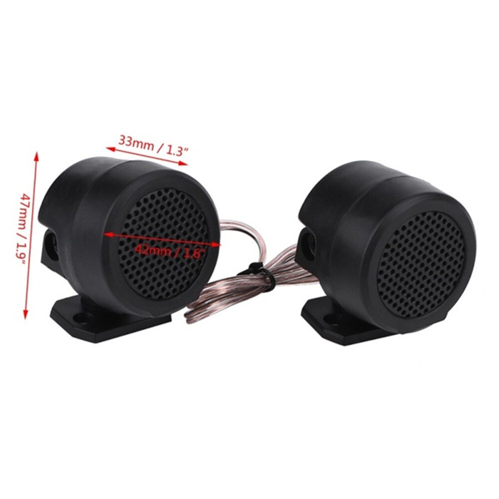 2PCS 500W Pre-Wired Tweeter Speakers Car Audio System Vehicle Door Auto Audio Music Subwoofer Electronic Accessories Speaker