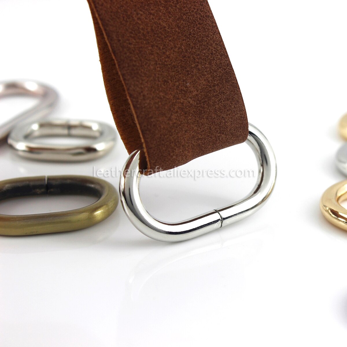 Boucle circulaire en métal 1 pièce | Boucle ovale pour sangles, sac en cuir, artisanat, ceinture boucle, accessoires de vêtement à créer, soi-même 20/25/31/38/50mm