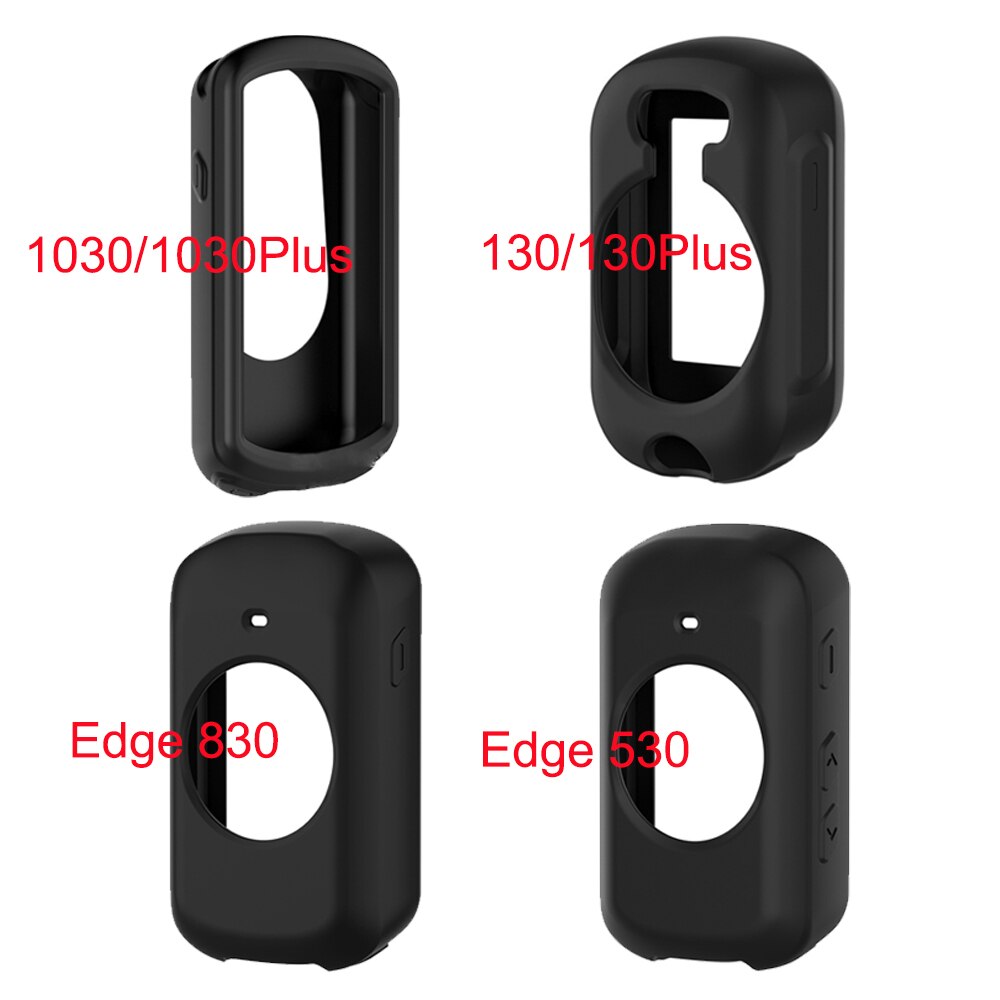 Voor Garmin Edge 830 530 1030 130 Plus Gps Fiets Slip-Proof Anti-Klop Silicagel Case + 2 Stuks Clear Gehard Glas Screen Protector