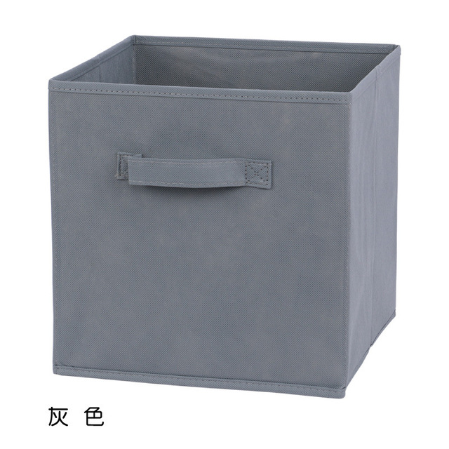Organisateur de tiroir d'armoire de poubelle de rangement de tissu non tissé, boîte de rangement de vêtements et de sous-vêtements, fournitures pour la maison, stockage de jouets d'enfants: Marron