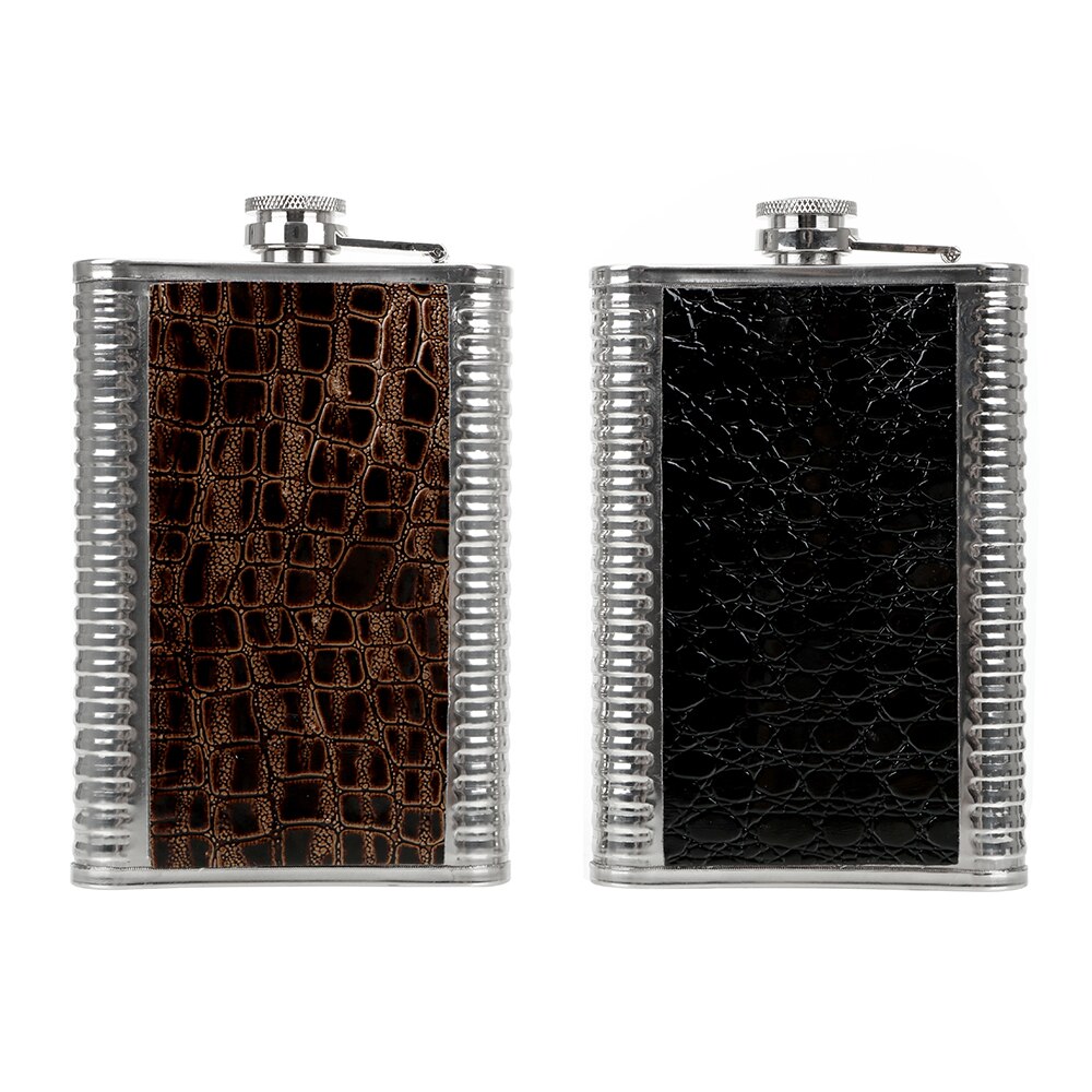 HILIFE Drinkware Hip Flasks Portable Alcohol Flask Stainless Steel 7OZ Whisky Bottle