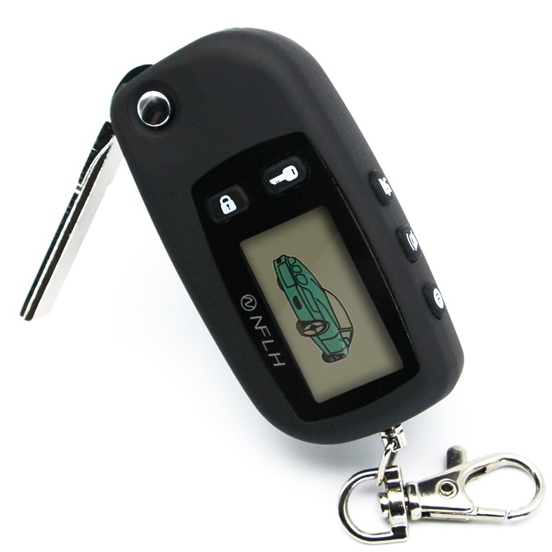 TW9030 Lcd remote ongesneden blade fob Sleutelhanger Voor Tomahawk TW 9030 Twee richtingen auto afstandsbediening TW9030 auto alarm